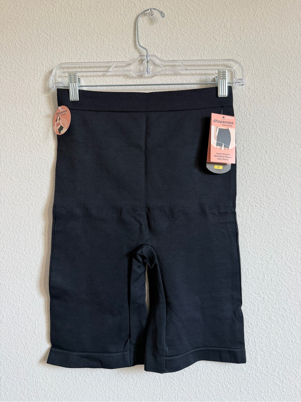 Shapermint Mid-Waist Shaper Bike Shorts Womens Black